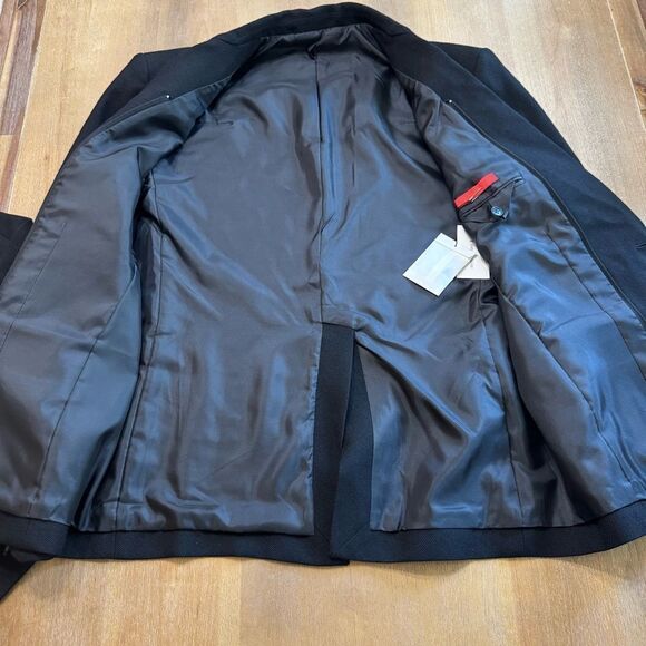 Commission Roadhouse Wool Gabardine Blazer‎ Black Unisex Small Detachable Vest - Picture 9 of 16